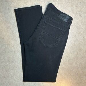 Women’s Lucky Brand Sweet Straight Jeans, Black, Size 4/27 Ankle